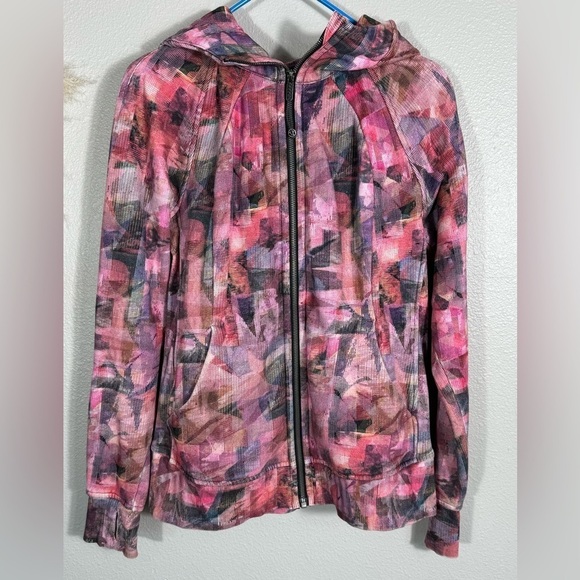 Lululemon Scuba Hoodie *Light Cotton FleeceSun Dazed Multi Pink / Super Dark -10 - Picture 1 of 16